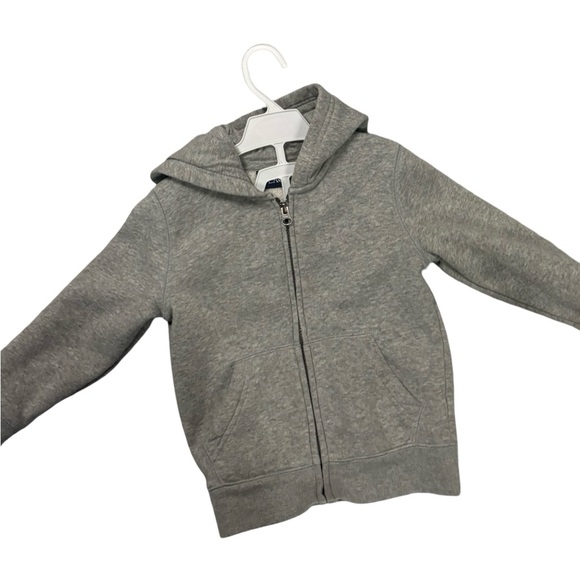 Kids Gray Zip Hoodie 4T | Toddler Full Zip Sweatshirt | classic basic hoodie - Picture 3 of 5